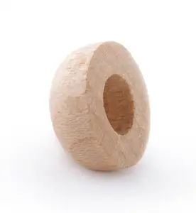 Tapas de espiga de madera de 1 a 1/4 pulgadas de diámetro con orificio de 1/2 pulgadas Tapas de varilla de espiga sin terminar para varillas de espiga de 1/2 pulgadas