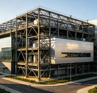 Immeuble préfabriqué multi-étages à grande hauteur avec structure en acier lourd pour immeuble d'appartements commercial