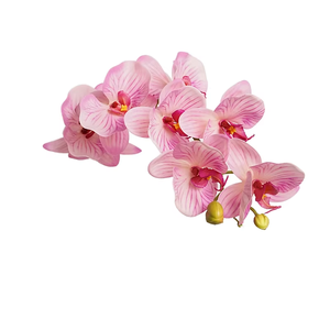 Fleur artificielle Phalaenopsis de haute qualité, effet 3D, pour la décoration de la maison, du salon, du café, la Saint-Valentin, la remise des diplômes - Product Image 1