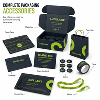 Boîte d'expédition noire de luxe au design personnalisé, emballage en carton ondulé, boîtes d'expédition noires avec logo