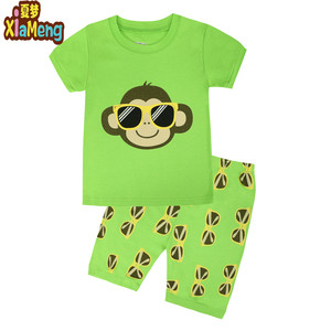 2025 all'ingrosso 100% <span class=keywords><strong>pigiama</strong></span> di cotone per bambini manica corta per bambini <span class=keywords><strong>pigiama</strong></span> Set per ragazzi - Product Image 2