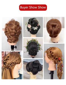 Tête de mannequin afro-américaine de 12 pouces pour la formation en salon, idéale pour la pratique de la coupe et du tressage, outil de coiffure pour les salons de coiffure et les écoles. - Product Image 6