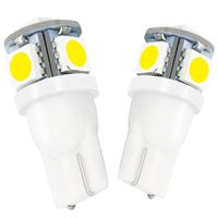 Vente en gros d'ampoules LED Canbus T10 W5W 5050 5SMD 194 168 Cale blanche pour dégagement latéral intérieur de véhicule Accessoire d'éclairage intérieur