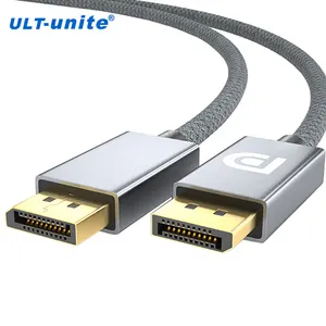 ULT-unite New arrival OEM ODM DP 1.4 Cable 8K 60Hz 4K 144Hz DisplayPort to DisplayPort Cable for Gaming Monitor