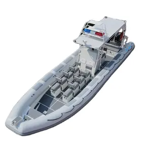 قارب قابل للنفخ من الألومنيوم Liya 9m قوارب مخددة مخصصة