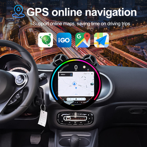 Navihua 12'' for Benz <b>Smart</b> 2014-2020 Car Upgrade Round Touch Screen Android System Multimedia Stereo Auto DVD Player GPS Radio - Product Image 3