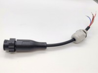 M12-4pins connecteur mâle à verrouillage rapide étanche IP67 avec presse-étoupe PG7 pour onduleur solaire