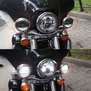 4.5 Pollici HA CONDOTTO Le Luci Fendinebbia Ausiliario di Guida Lampada Della Luce del Punto Luce Che Passa Per Harley Road King <span class=keywords><strong>Softail</strong></span> - Product Image 6
