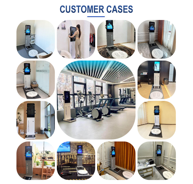 2026 New Standing Vertical Full-Body Analysis 3D Scanner Touchscreen Made of ABS Material China for Gyms Fitness Centers
