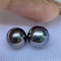 Perles d'eau salée de Tahiti de 8-9mm perles rondes en vrac pour la fabrication de bijoux, bagues de mode et accessoires de luxe prix de gros en vrac