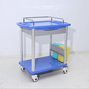 Power Flower Blue Aluminium + Abs Plastic Multifunctionele Medische Behandeling Kar Lade Afvalbakken Ziekenhuis Trolley - Product Image 6