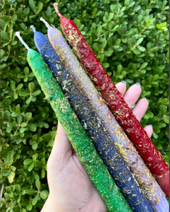 Benessere personalizzato Good Vibes Love Protection Herb <span class=keywords><strong>Ritual</strong></span> 12 "candele Herb Intention candele coniche - Product Image 6