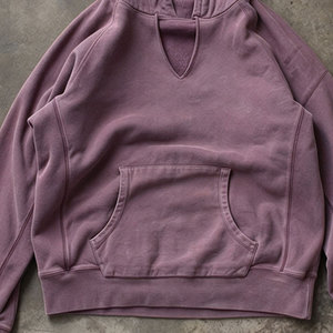 Sweat à capuche d'hiver personnalisé OEM en molleton 100 % coton tricoté avec poche surdimensionnée anti-boulochage pour homme - Product Image 6