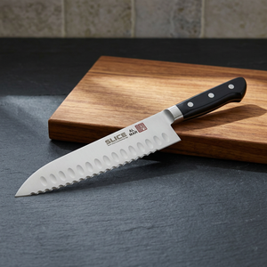 Professional Wave Chef <b>Knife</b> Stainless Steel Blade Satin Finish Ambidextrous Plastic Handle Serrated Edge Dishwasher <b>Safe</b> Made - Product Image 2