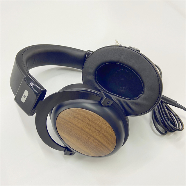 High End Custom Made 2.5M Long Cable Studio Recording Real Wood Wired Stereo Wooden Headphone Headset