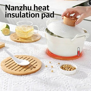 Procesamiento personalizado de posavasos, tapetes aislantes de calor de bambú OEM/ODM, manteles individuales, tapetes de drenaje, tapetes antideslizantes con logo impreso. - Product Image 4