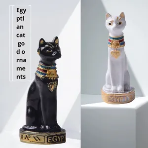 Wholesale Eco-Friendly <strong>Egyptian</strong> Cat God Ornament Resin Crafts for Christmas <strong>Home</strong> Living Room Entrance <strong>Decoration</strong> Cross-Border - Product Image 3