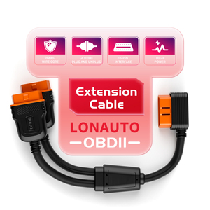 Cable OBD de Alta Potencia Anti-interferencias QY2036B de 36cm/56cm, Cable de Extensión OBDII para <span class=keywords><strong>Auto</strong></span>, Interfaz OBD2 - Product Image 2