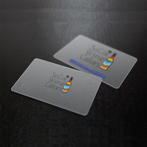 Luxe Custom Transparante Kleine Pvc Visitekaartje Afdrukken Kantoorbenodigdheden Plastic Print Bezoek Waterdichte Ronde Hoeken Kaarten - Product Image 1