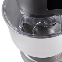 Batteur sur socle en acier inoxydable 2000W 7L avec 12 vitesses et 3 accessoires pour la pâtisserie maison, le pétrissage de la pâte et le mélange de crème R.6607