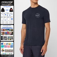 Großhandel Benutzerdefiniertes Logo 100% Baumwolle Personalisiertes T-Shirt für Herren Blanko Herren T-Shirt Einfarbig mit Logodruck Lässiges Sport Unisex T-Shirt
