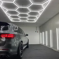 HanYin Aluminium Voiture Détaillant garage lumières Dimmable Plafonniers hexagonal led plafond etl