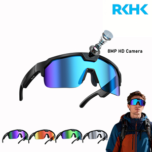 Lunettes <span class=keywords><strong>de</strong></span> soleil intelligentes IA avec enregistrement vidéo HD stabilisé, commande tactile, assistant IA, protection UV, pour cyclisme, <span class=keywords><strong>ski</strong></span> et sports <span class=keywords><strong>de</strong></span> plein air - Product Image 1