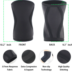 <span class=keywords><strong>1</strong></span> paio di ginocchiere da allenamento in Neoprene da 7mm per il sollevamento pesi sportivo con pressione Crossfit con ginocchiere a compressione per donne e uomini - Product Image 4