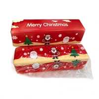 TG HY-5 Jouet Squishy Bâton de Beurre de Noël, Style Festif, Barre de Beurre à Presser, Anti-stress en PU Souple, Cadeau de Noël