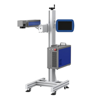 Meilleur Prix Machine de Marquage Laser Fibre Volante 50W Haute Vitesse pour Gravure Métal Plastique DXF/AI/DST Précision Facile