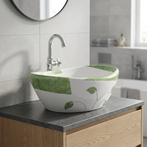 Vasque carrée en céramique de qualité export, design unique, blanc, noir, gris, pour salle de bain, vente en gros d'articles sanitaires - Product Image 5