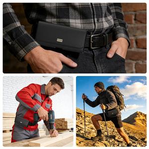 ESEEKGO ซองหนังใส่โทรศัพท์ ซองหนังใส่โทรศัพท์มือถือพร้อมคลิปหนีบเข็มขัด ใช้งานได้กับโทรศัพท์ทุกรุ่น ขนาด 4.5 นิ้ว-7 นิ้ว - Product Image 6