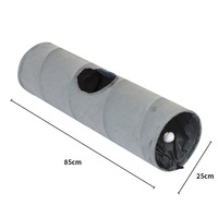 Jouet tunnel pliable multifonctionnel de luxe en flanelle avec oreilles de chat arc-en-ciel, apaisant, sécurisé et interactif, un best-seller