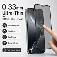 Protection d'écran en verre trempé anti-espion, design anti-regard indiscret, dureté 9H, ultra-fin 0,33 mm, compatible avec tous les modèles 12 Pro Pro Pro Max
