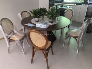 Silla <span class=keywords><strong>de</strong></span> <span class=keywords><strong>Madera</strong></span> Maciza para Restaurante, <span class=keywords><strong>Comedor</strong></span>, Cafetería, Estilo Rattan, <span class=keywords><strong>Precio</strong></span> Económico, Último Modelo en Venta - Product Image 5