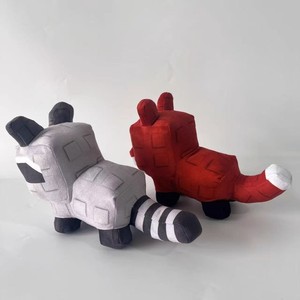 Mới phát triển một khu vườn gấu trúc nhỏ màu đỏ cáo nâu động vật Búp bê bông trồng vườn sang trọng hình đồ chơi - Product Image 4