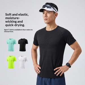 Maglietta Sportiva Ultra-leggera Senza Cuciture, T-shirt da Corsa a Maniche Corte ad Asciugatura Rapida, per Maratona e Atletica - Product Image 2