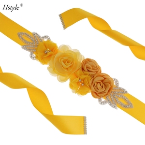 <span class=keywords><strong>Ceinture</strong></span> de mariée en strass, <span class=keywords><strong>ceinture</strong></span> de maternité, <span class=keywords><strong>ceinture</strong></span> florale en cristal, robe de mariée, fête, bal, baby shower pour la mariée et la <span class=keywords><strong>grossesse</strong></span> HS1070 - Product Image 4