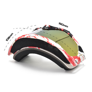 Vente en gros de lunettes de motocross HB-156 MX avec monture en polyuréthane et verres miroir en polycarbonate, professionnelles pour casque de cyclisme - Product Image 3
