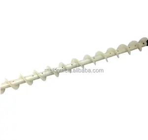 OEM Custom Precision Nylon POM PE Screw Auger Fabrication Plastic Screw Conveyors