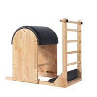 Vente directe usine : Machine de Pilates Ladder Barrel en chêne au design détaillé pour usage personnel à domicile, garantie 5 ans