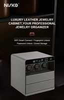 Remontoir de montres motorisé intelligent, coffre-fort de sécurité pour bijoux, armoire intégrée à double tiroir antivol pour armoire et placard