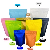 Sachets thermoscellables refermables debout sacs en mylar extra épais en feuilles de couleurs givrées pour le stockage des aliments
