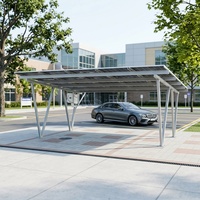 Auvent solaire résidentiel en aluminium pour une utilisation solaire haute performance et la protection des véhicules