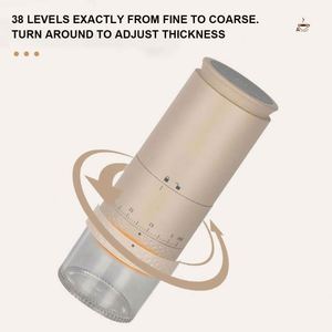 New 38 Levels Adjustment Wireless <b>Coffee</b> <b>Maker</b> USB Rechargeable <b>Portable</b> Electric <b>Coffee</b> Grinder for Espresso - Product Image 6