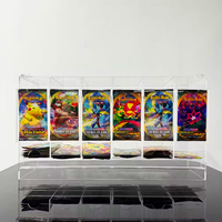 Distributeur de boosters Pokémon en acrylique, style moderne, pour comptoir, pour magasin de détail et distributeur de jeux de cartes