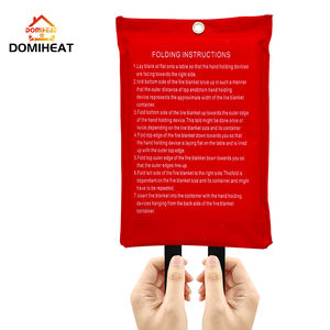 Couverture d'urgence résistante à la chaleur de 1.5*1.5m pour le soudage et la sécurité au travail - Product Image 5