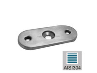 SS316L finition noire 48.3mm Tube en acier inoxydable main courante raccord garde-corps en verre accessoires d'escalier main courante Support selle-en ligne