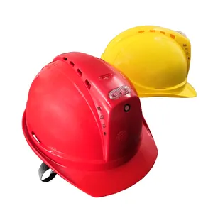 Sos button gps tracker online positioning Helmet gps for Construction field Falling Alarm smart helmet