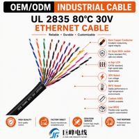 Cable de Red Ethernet LAN UTP CAT5E 2835 24AWG 4P para Internet y Cableado Estructurado